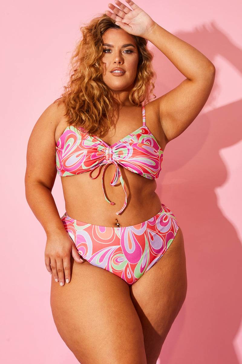 Abstract Print Bikini Top - Image 7