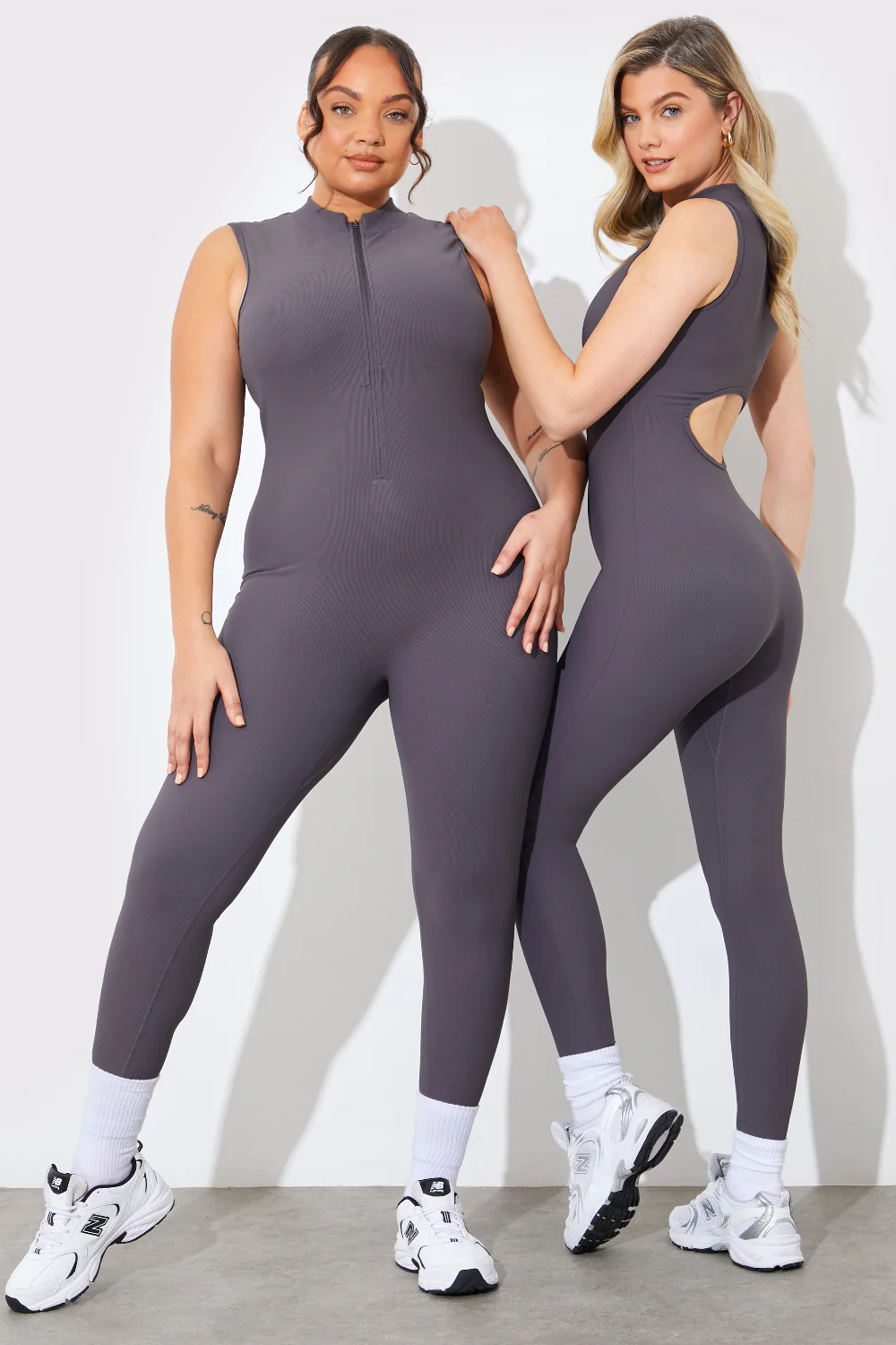 Built-In Bra Zip Front Sculpt and Control Unitard - Image 12