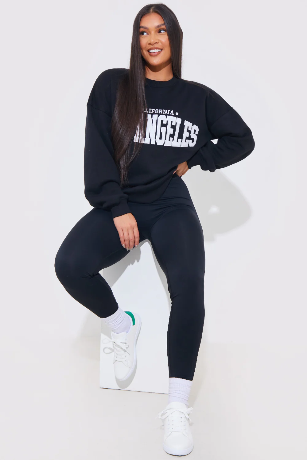 CONTRAST COLOUR HEEL LACE UP TRAINERS - Image 3