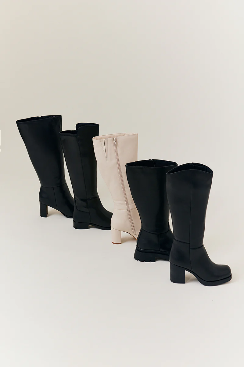 Kylie Heeled High Leg Boot - Image 4