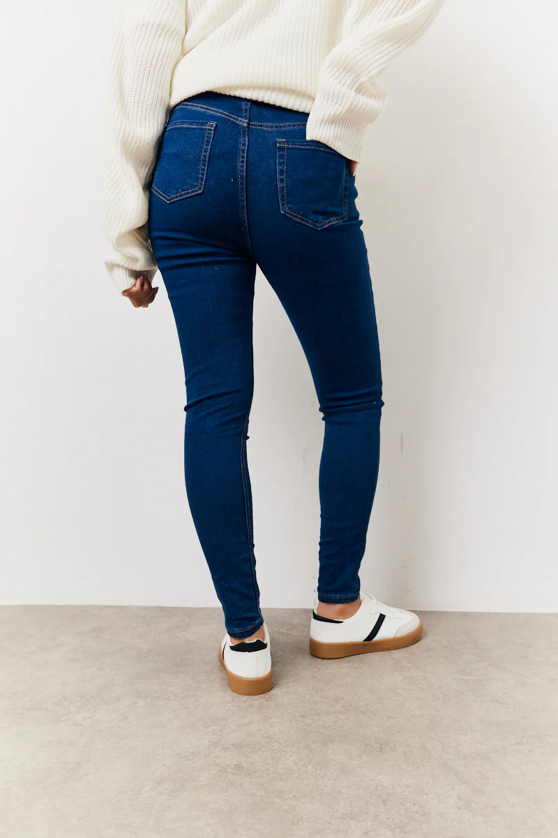 Indigo Adjustable Skinny Jeans - Image 5
