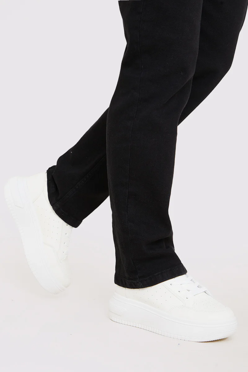 Platform Lace Up Trainer - Image 3