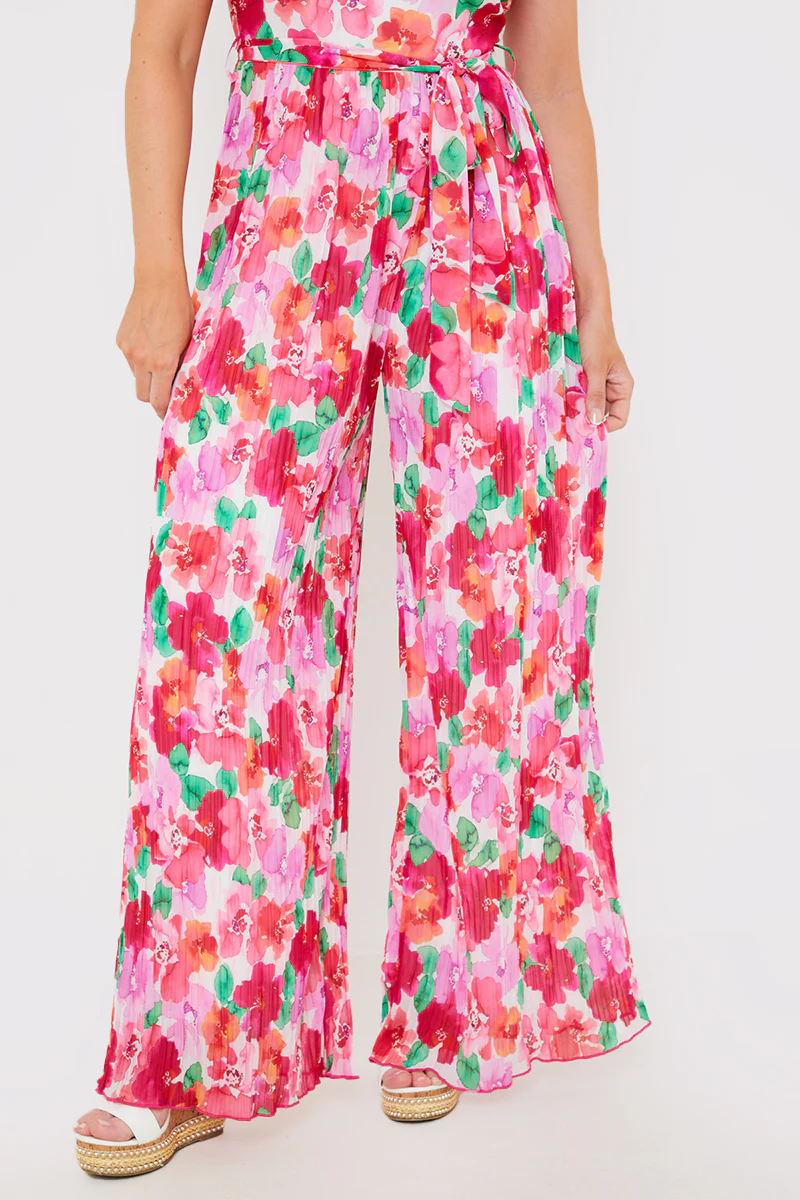 Plisse Sleeveless Wide Leg Jumpsuit - Image 13