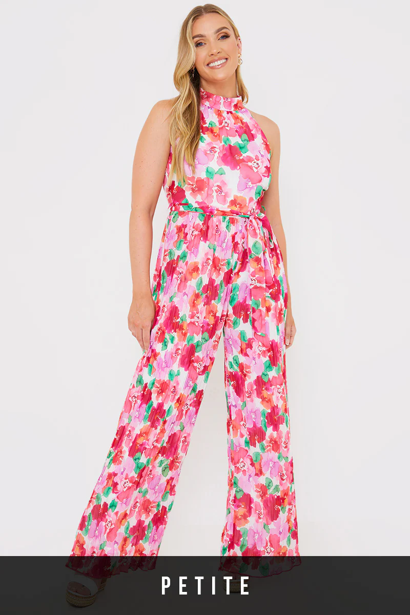 Plisse Sleeveless Wide Leg Jumpsuit - Image 23