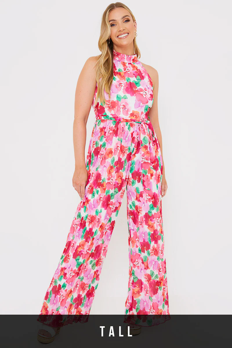 Plisse Sleeveless Wide Leg Jumpsuit - Image 25