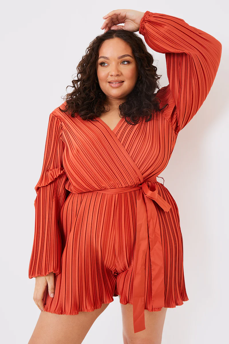 Plisse Wrap Playsuit - Image 5