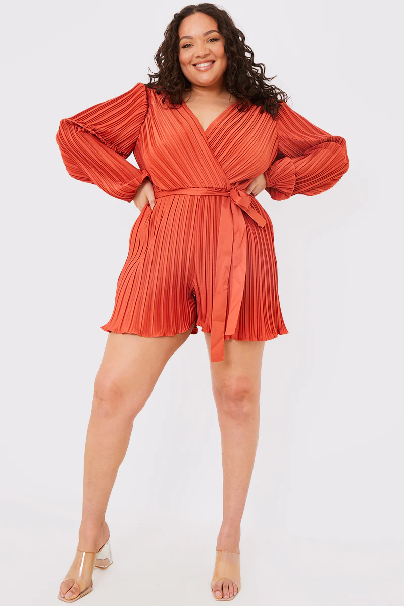 Plisse Wrap Playsuit - Image 7