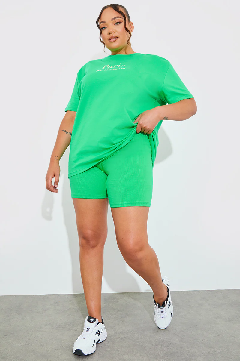 Ribbed High Waisted Cycling Shorts - Image 21