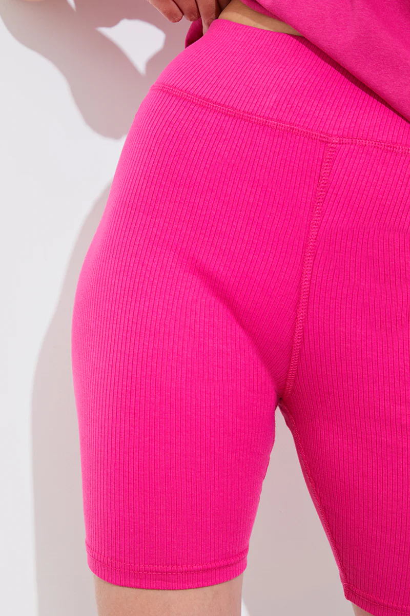 Ribbed High Waisted Cycling Shorts - Image 25