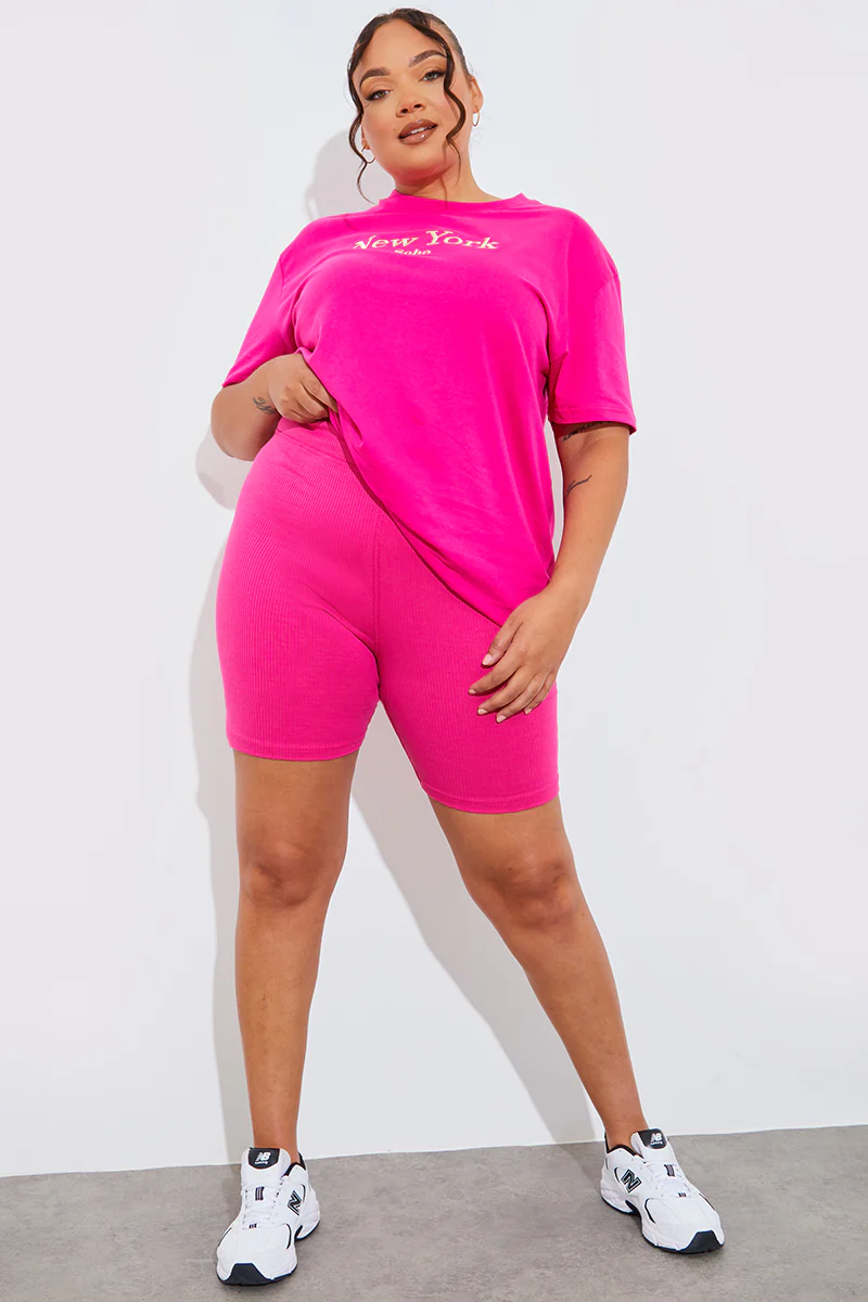 Ribbed High Waisted Cycling Shorts - Image 28
