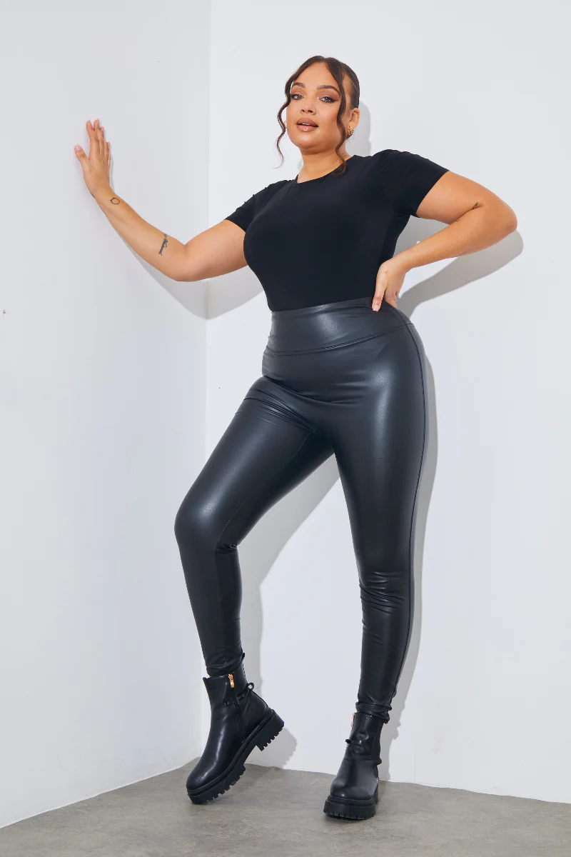 Short Sleeve Double Layer Slinky Bodysuit - Image 20