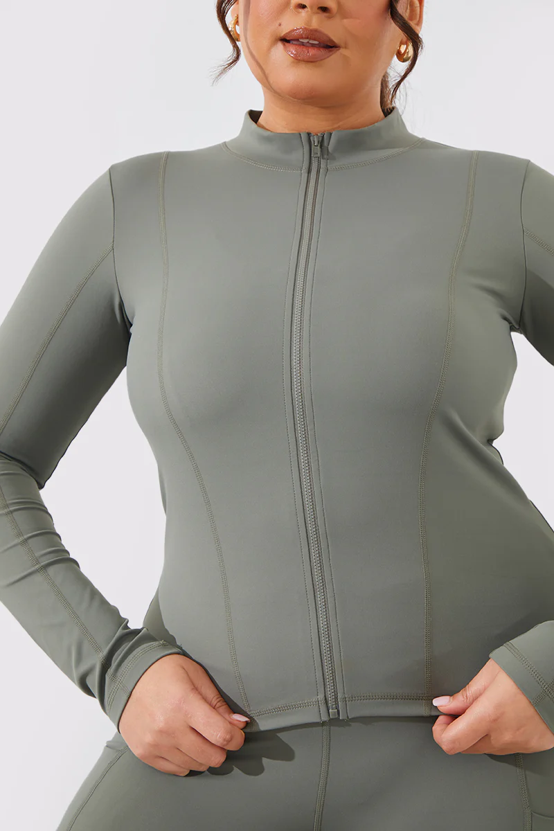 Soft Touch Zip Through Jacket - Image 8