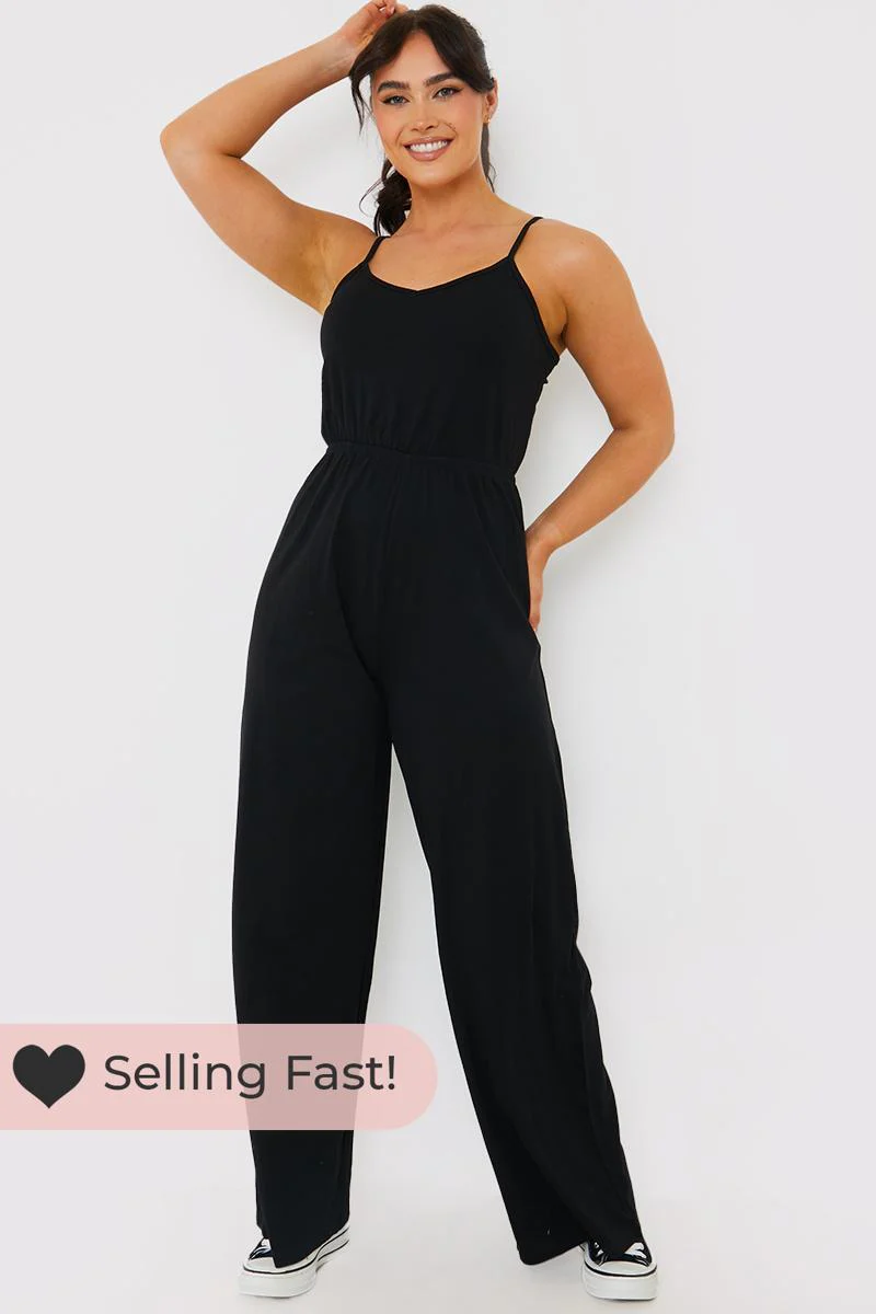 Strappy Wide Leg Jumpsuit - Image 8