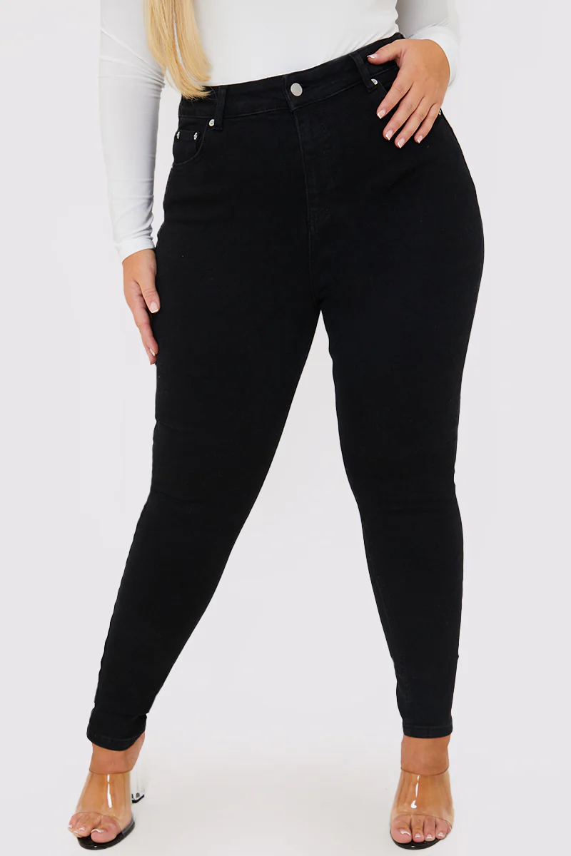 Stretch High Waisted Skinny Jeans - Image 11