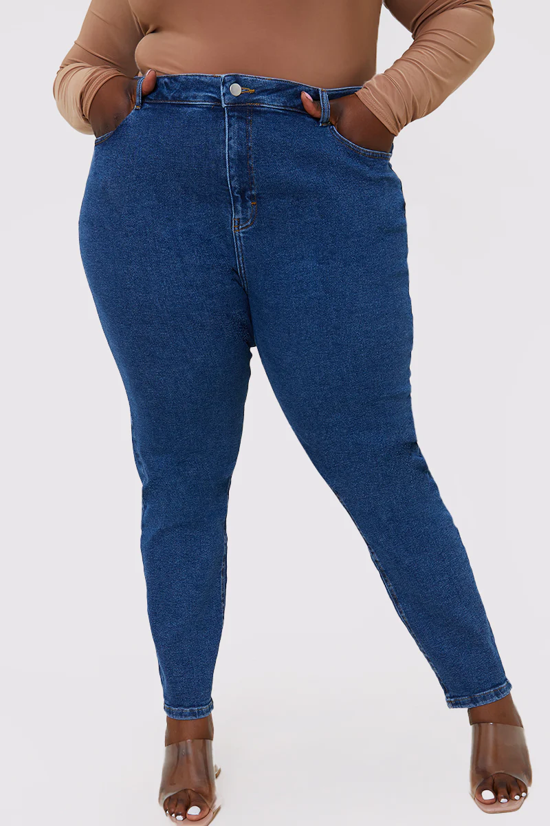 Stretch High Waisted Skinny Jeans - Image 19