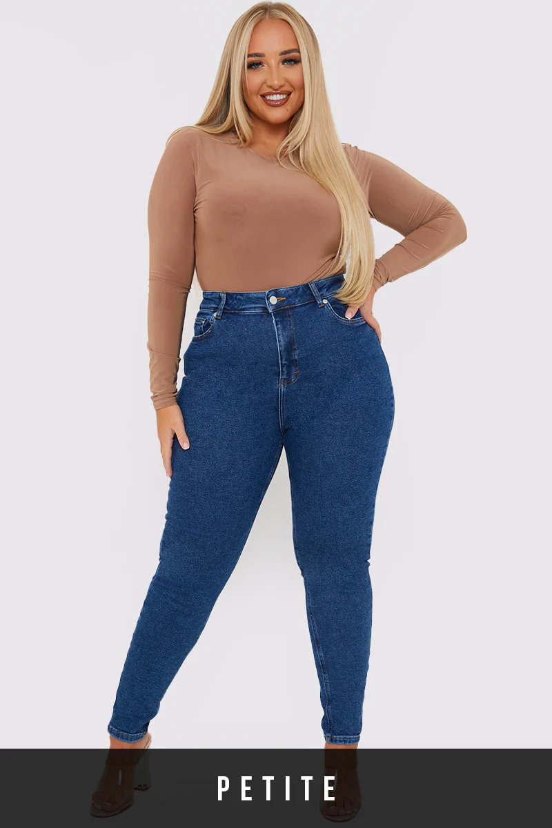 Stretch High Waisted Skinny Jeans - Image 21