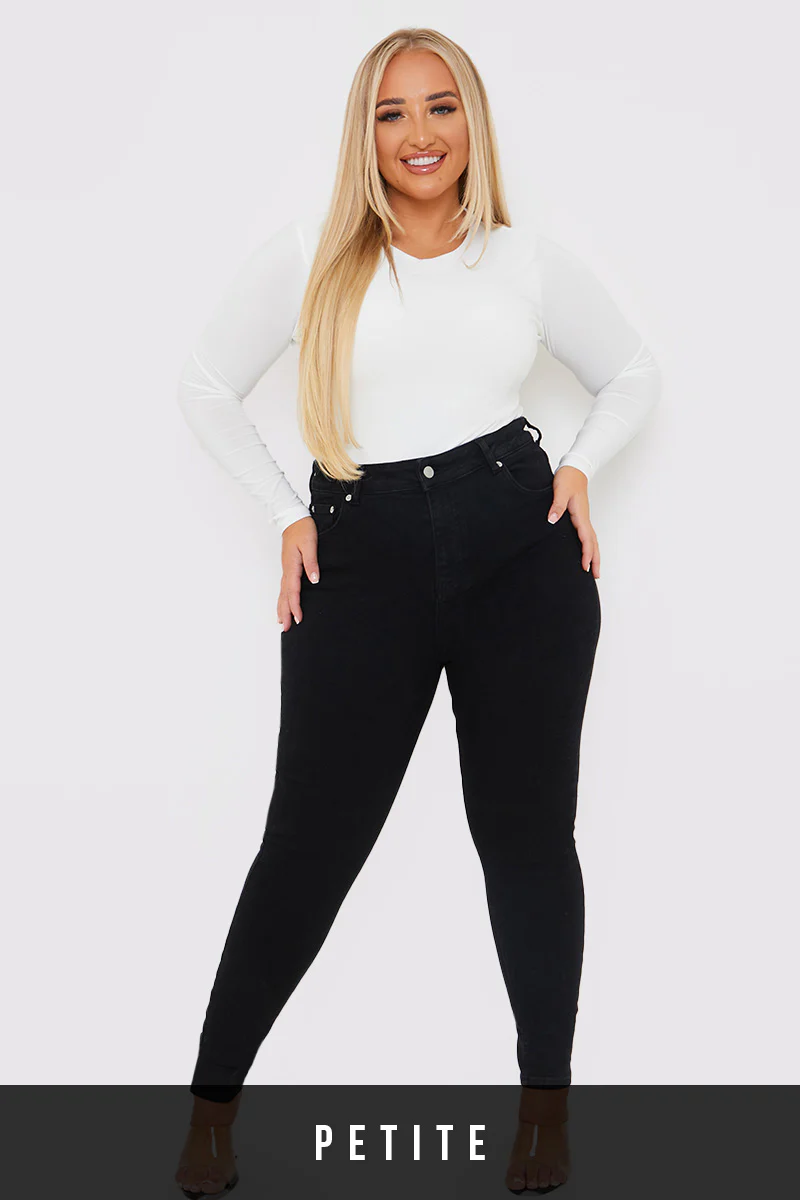 Stretch High Waisted Skinny Jeans - Image 28