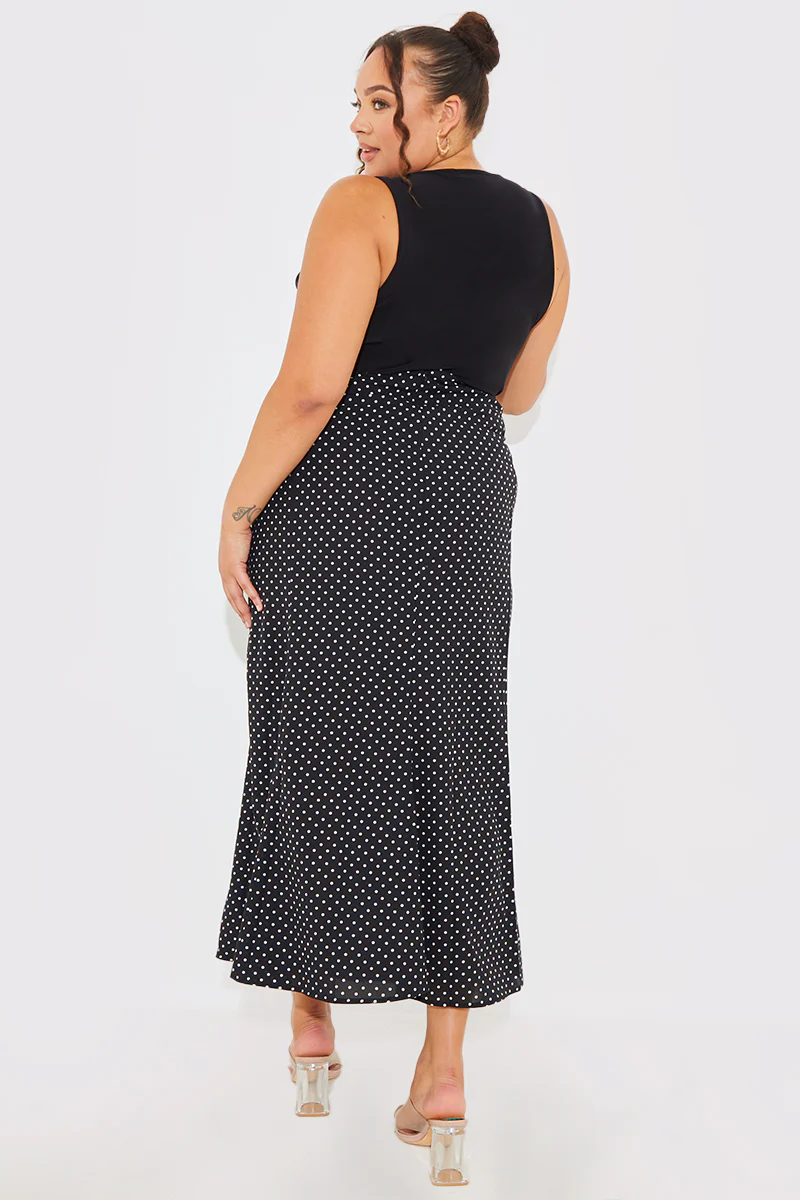 Woven Polka Dot Midaxi Skirt - Image 7
